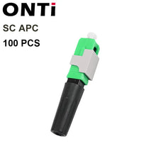 Load image into Gallery viewer, ONTi Newest 50-200pcs SC UPC/APC Single-Mode Fiber Optic Quick connector FTTH Cold Connector Tool Field Assembly Adapter
