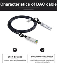 Load image into Gallery viewer, ONTi 10G SFP+ Twinax Cable, Direct Attach Copper(DAC) Passive Cable, 0.5-7M, for Cisco, Huawei, MikroTik, HP, Intel...Etc Switches