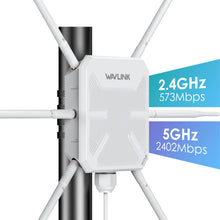 Load image into Gallery viewer, WAVLINK AX3000 WN588HX3 Outdoor 2.4G+5G Dual Band WiFi Mesh AP with PoE IP67 Weatherproof