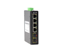 Load image into Gallery viewer, ONV Industrial POE Switch 802.3 Af/at 48V 4/8/16/24 x 10/100/1000Mbps PoE Port with 120W/240w Power Supply, 16G switching capacity