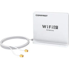 Load image into Gallery viewer, COMFAST 360° High Gain Extended 4dBi dual band Antenna 1.5M Extension base SMA Connector for 802.11AX Wifi 6 Router and Network Card
