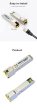 Load image into Gallery viewer, ONTi Gigabit RJ45 SFP Module 1000Mbps SFP Copper RJ45 SFP Transceiver Module Compatible for Cisco/Mikrotik Ethernet Switch