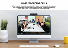 Load image into Gallery viewer, Logitech C925e 1080p Webcam Autofocus USB Cam with HD Video and Built-In Stereo Microphones Professional Wide Angle Camera