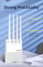 Load image into Gallery viewer, COMFAST 4G LTE Router Portable CPE Modem 300Mbps Outdoor WiFi Access Point Mobile With Sim card Slot 4 Antennas Router