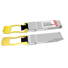 Load image into Gallery viewer, QSFP28 100G SR4 850nm 100m MMF Qsfp28 Compatible MTP/MPO 100GBAse Fiber Optic Transceiver Module Compatible with Arista, Juniper