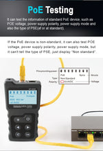 Load image into Gallery viewer, NOYAFA NF-8209 RJ45 Cable Tracker POE network Wire Checker cable tester Test Network Tool Scan Cable Wiremap utp Tester