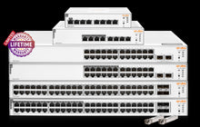 Load image into Gallery viewer, HPE Networking Instant On 1960 2SFP+ 24 Port 370W Switch, Smart-managed layer 2+, 24x PoE GbE ports, 2 Dedicated 10G SFP+ | ARU-IO-SW196024G-370W