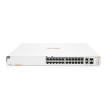 Load image into Gallery viewer, HPE Networking Instant On 1960 2SFP+ 24 Port 370W Switch, Smart-managed layer 2+, 24x PoE GbE ports, 2 Dedicated 10G SFP+ | ARU-IO-SW196024G-370W