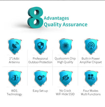 Load image into Gallery viewer, Long Range Outdoor WiFi Router 300Mbps 2.4Ghz Wireless AP Bridge Amplifer Antenna Repeater Nanostation