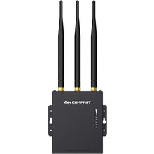 Load image into Gallery viewer, COMFAST CF-E7 Wifi Router 4G SIM Card Waterproof Hotspot Outdoor CPE 2.4G LTE Wireless AP with Strong Signal Antennas