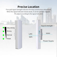 Load image into Gallery viewer, 3-5km 5.8G Outdoor CPE 900Mbps Long Range Extender High Power Signal Amplifier Waterproof Wireless Bridge