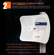 Load image into Gallery viewer, Comfast Outdoor Access Point 900Mbps Long Range Extender CPE 5GHz Wireless Bridge Transmission 5-11KM WISP IP65 Waterproof