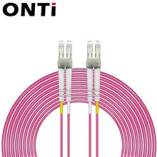 Load image into Gallery viewer, ONTi 10G Fiber Patch Cord 850nm Multi-mode DUAL OM4 LC-LC LC/UPC 1/2/3/5/10/20/30//50/80/100m Fiber Optics Patch Cable CE Certified