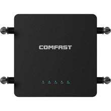 Load image into Gallery viewer, COMFAST CF-N5 V2 Enterprise Router Long Range Indoor AC1200 Wireless Router with QoS and Firewall for Home or Business WiFi