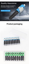 Load image into Gallery viewer, ONTi Newest 50-200pcs SC UPC/APC Single-Mode Fiber Optic Quick connector FTTH Cold Connector Tool Field Assembly Adapter