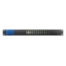 Load image into Gallery viewer, Linksys LGS124P PoE+ Switch 16-Port Business Desktop Gigabit Wired Connection Speed Up To 1,000 Mbps 24 Gigabit Ethernet