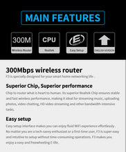 Load image into Gallery viewer, Tenda F3 300Mbps wireless router Repeater AP router Mode 1WAN+3LAN RJ45 Port Multi Language Firmware 3 Internal Antenna