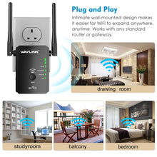 Load image into Gallery viewer, Wavlink Dual Band Wireless WiFi Repeater 2.4G&5G WiFi Extender/Router WiFi Boost Easy Install Wall-plug WPS Button