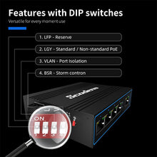 Load image into Gallery viewer, Industrial Ethernet Switch XPTN-9000-45-5TX Fast Network 5 Port 10/100Base-T DIN-rail IP40 Outdoor Network Switch 1G