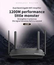 Load image into Gallery viewer, TOTOLINK A720R AC1200 WiFi Router 2.4GHz/5GHz WiFi Repeater 4*5dBi External Antennas Support IPTV