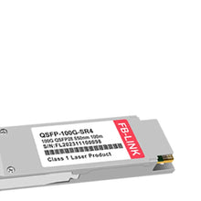 Load image into Gallery viewer, QSFP28 100G SR4 850nm 100m MMF Qsfp28 Compatible MTP/MPO 100GBAse Fiber Optic Transceiver Module Compatible with Arista, Juniper