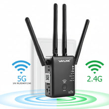 Load image into Gallery viewer, Wavlink AC1200 2.4GHz 5GHz Dual-band WiFi AP/Repeater Long Range Extender/Router Dual Giga LAN