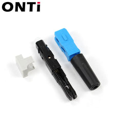 Load image into Gallery viewer, ONTi Newest 50-200pcs SC UPC/APC Single-Mode Fiber Optic Quick connector FTTH Cold Connector Tool Field Assembly Adapter