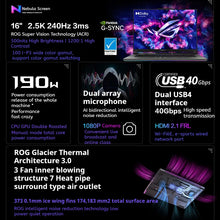 Load image into Gallery viewer, ROG Strix G16 Gaming Notebook Ryzen9 RTX5060/5070/5070Ti 16 Inch 240HZ High Configuration Laptop