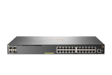 Load image into Gallery viewer, HPE Aruba 2930F 24-port Gigabit Ethernet (10/100/1000) PoE+ Managed Layer 3 Switch with 4x SFP+ ports 128Gbit/s switching JL255A