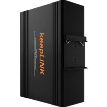 Load image into Gallery viewer, keepLiNK 10/100/1000m 10 Ports Managed PoE Industrial Ethernet Switch IP40 2 Fiber Ports 8 RJ45 Port Network Switch for CCTV Camera