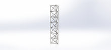 Load image into Gallery viewer, Lattice Mast 3m Section Stacking - 600 mm Galvanised Parallel Lattice Mast 3m - ZigZag bracing and flange joint - Durable and Sturdy Mast for Antennas