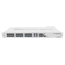 Load image into Gallery viewer, Mikrotik Smart Switch With 20x SFP cages, 4x SFP+ cages, 4x Combo ports (Gigabit Ethernet or SFP), 800MHz CPU, 512MB RAM, 1U rackmount case, Dual Boot