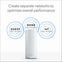 Load image into Gallery viewer, Orbi Tri-Band WiFi 7 Mesh System Router with 2 Satellites Up to 11Gbps Speed with 8000 sq ft Coverage Up to 100 Devices 2.5G RBE773