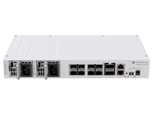 Load image into Gallery viewer, MikroTik Cloud Router Switch 8 Port SFP28 2 QSFP28, with Dual Boot SwOS/RouterOS v7 (Level 5 Licence), 1x RJ45 Serial Port, 2x IEC | CRS510-8XS-2XQ-IN