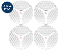 Load image into Gallery viewer, MikroTik LHG XL 5 ac 27dBi PtP CPE 4 Pack, features RouterOS L3, with Data Rate of 5.8GHz: 867Mbps, 1x10/100/1000 Ethernet ports | RBLHGG-5acD-XL4pack