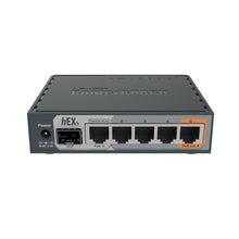 Load image into Gallery viewer, MikroTik RB760IGS Hex S 5-Port Gigabit Ethernet Router - with 1.25Gbps SFP cage, RouterOS L4 - IPsec Hardware Encryption, 2 Core 880MHz CPU, 256MB RAM
