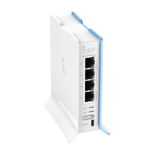 Load image into Gallery viewer, MikroTik hAP lite, 4x LAN, built-in 2.4GHz 802.11b/g/n 2x2 two chain wireless with integrated antennas, tower case, PSU, 650MHz CPU, 32MB DDR RAM