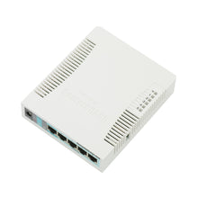 Load image into Gallery viewer, MikroTik Routerboard 951G-2HND, 5 x 10/100/1000 Ethernet ports, Atheros AR9344 600MHz CPU, Gigabit, USB, 2GHz, 802.11n, dual chain 128MB DDR2 on-board