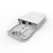 Load image into Gallery viewer, MikroTik Fiber to Copper Converter in Outdoor enclosure, PoE injector, power supply, 1x SFP slot, 1×GbE port with PoE-In support, Waterproof Enclosure