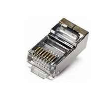 Load image into Gallery viewer, Acconet CAT6 RJ45 Connectors, Shielded, Stranded/Solid Core, 50 Pack, Cabling & Cabinets LAN Cable & Connectors, Utilities (50-Pack Connectors)