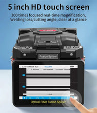 Load image into Gallery viewer, COMPTYCO A-80S Optical Fiber Fusion Splicer SM MM Multilingual Touch Screen Fiber Optic Core Welding Machine Built in OPM VFL