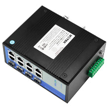 Load image into Gallery viewer, UOTEK 12 Ports Gigabit SFP Unmanaged industrial Ethernet Switch Support Multiple Protocols DIN-rail Switch UT-60408F-8T-4GP-BNF