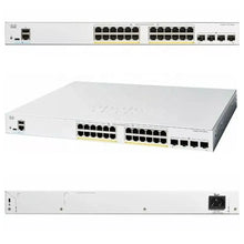 Load image into Gallery viewer, Cisco Catalyst 1200 Series 24-Port Gigabit Ethernet Switch with 24x 10/100/1000 ports, 4x Gigabit SFP, Rack-mountable C1200-24T-4G