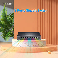 Load image into Gallery viewer, TP-Link TL-SG1008D 8Port Gigabit Ethernet Switch Smart Switcher 1000Mbps Ethernet Network Hub 1GE RJ45 1GB Internet LAN Splitter