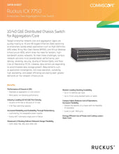 Load image into Gallery viewer, RUCKUS ICX 7750 Ethernet Switches High-End Enterprise-Class Stackable Core/Aggregation Switch With 40 Gbps Ethernet Port