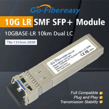 Load image into Gallery viewer, SFP 10G LR 10/20km, Transceiver Module Single-Mode 1310nm LC SFP+ 10Gb Compatible with Cisco/Mikrotik/Juniper/Intel