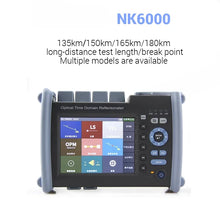 Load image into Gallery viewer, NK6000 Series novker NK6000-S3 1310/1550nm SM Optic Fiber OTDR 1xRJ45 port, 3xUSB ports 7 inch TFT-LCD with LED backlight