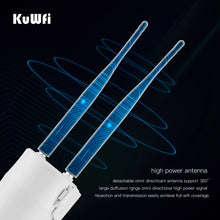 Load image into Gallery viewer, KuWFi 4G Outdoor WiFi Router 300Mbps Waterproof 4G SIM Card Router Wide Range Wireless Internet Hotspot Support 64 Users