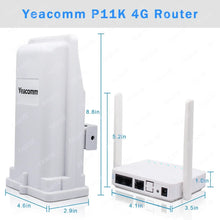 Load image into Gallery viewer, Yeacomm High Quality Waterproof Outdoor 4G Wi-Fi Router 2.4G 150Mbps with SIM Card slot IP67 rated weatherproof enclosure YF-P11K