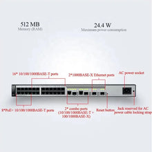 Load image into Gallery viewer, Huawei S1700 Series S1720-28GWR-PWR-4TP Switch with 8*10/100/1000 Ethernet PoE+, 16*10/100/1000 Ethernet port, Enterprise Web-managed